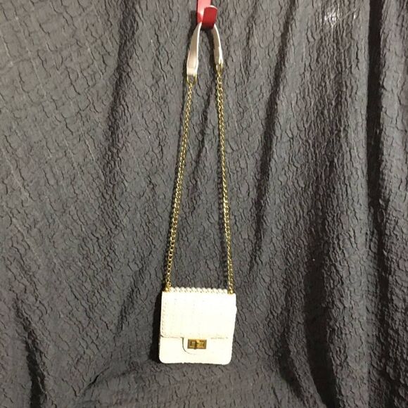 Woven Cream Color Small Purse - Picture 4 of 12